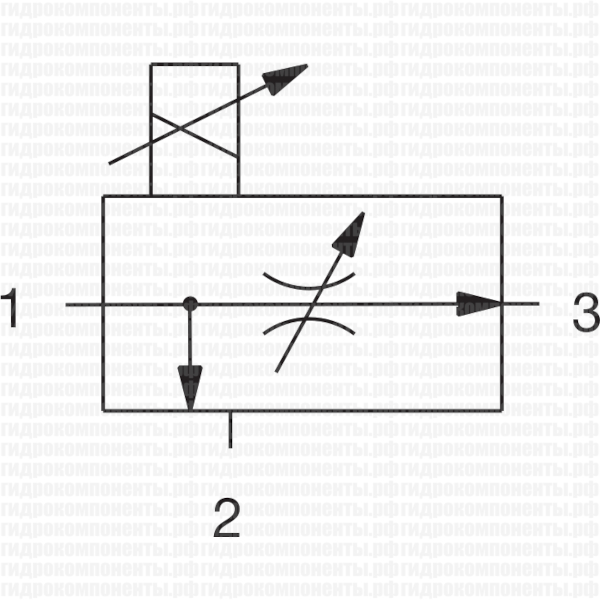 TVTP KLADIVAR гидравлическая схема трехлинейного регулятора потока